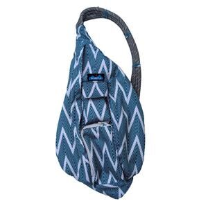 NWT Kavu Rope Sling Bag Backpack Green & White Zig Zag Hiking Climbing Outdoors